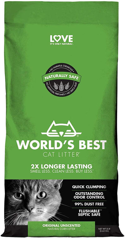 Worlds Best Cat Litter 8lb Original Unscented (3.63kg) - Ormskirk Pets