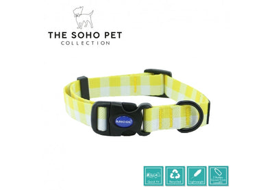 Ancol Yellow Check Patterned Collar