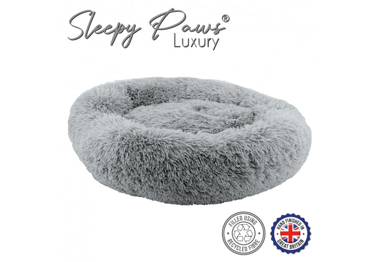 Ancol Super Plush Donut Bed Slate Grey