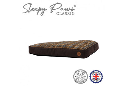 Ancol Brown And Blue Tartan Mattress 75x60cm