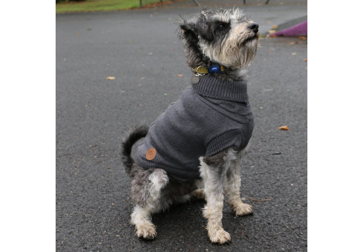 Ancol Charcoal Cable Knit Jumper XL