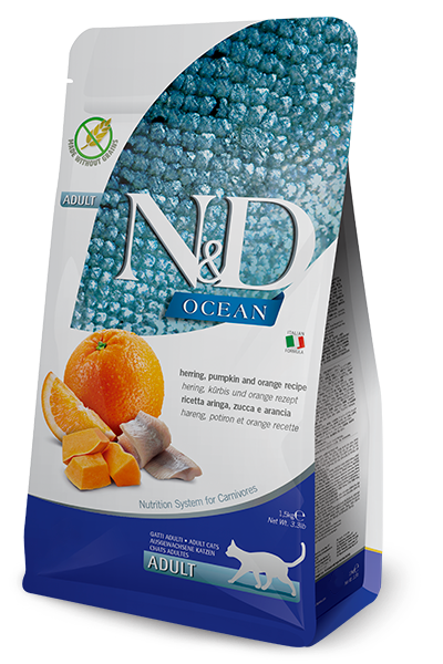N&D Ocean Cat Herring Pumpkin & Orange Adult 1.5kg