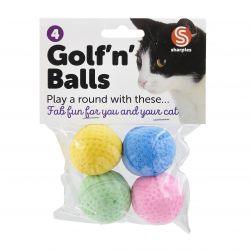 Ruff 'N' Tumble Golf Balls Assorted 4Pc - Ormskirk Pets