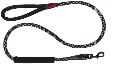 KONG Rope Leash With Grip Support Black