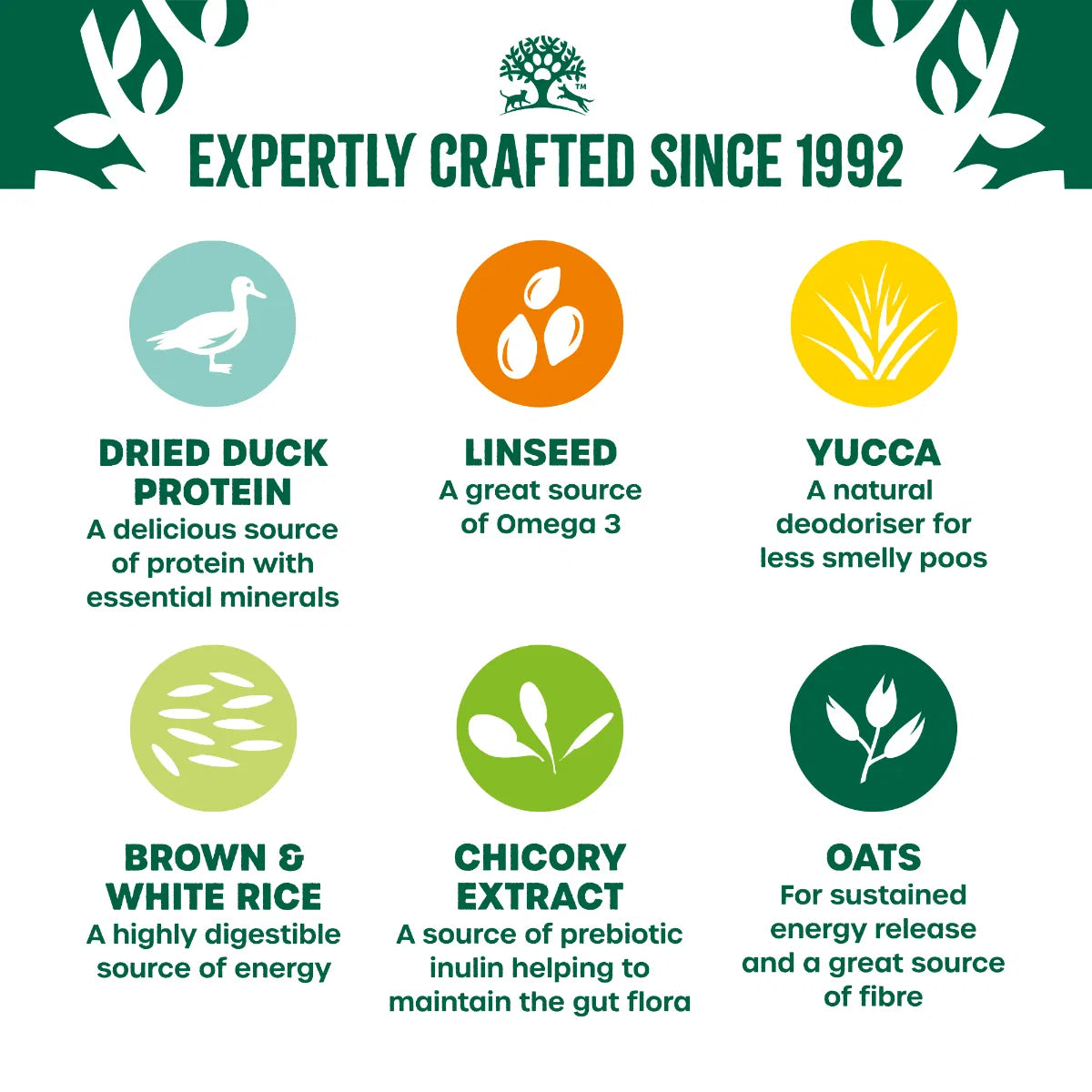 JAMES WELLBELOVED Duck & Rice Kibble Adult 15kg