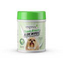Espree Tear Stain Aloe Wipes 60's - Ormskirk Pets