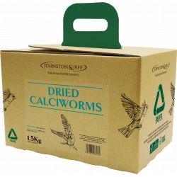 Johnston & Jeff Dried Calciworms In Ecobox 1.5kg - Ormskirk Pets