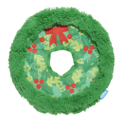 BARK Xmas Wreath Toss Plush Toy