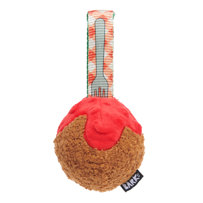 BARK A Squeaky Meat-A-Ball Dog Toy