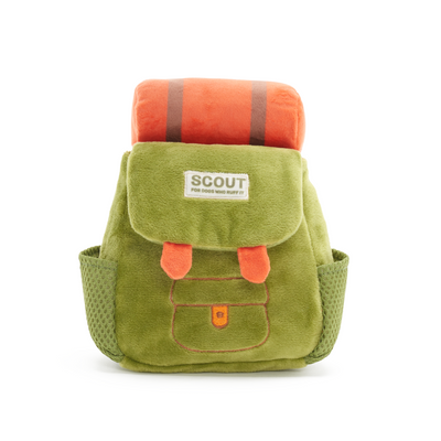 BARK Rowdy Ruckus Rucksack Dog Toy