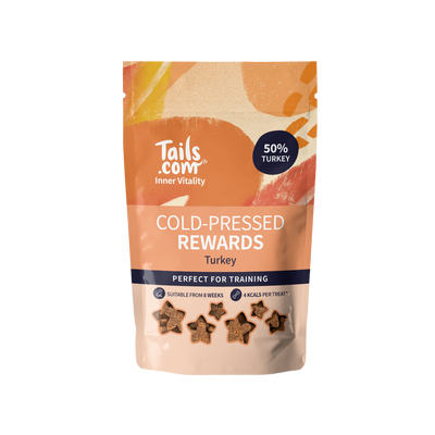 Tails Inner Vitality Dog Cold Pressed Rewards Turkey 70g Bag