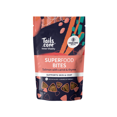 Tails Inner Vitality Dog Superfood Bites Salmon 80g Bag