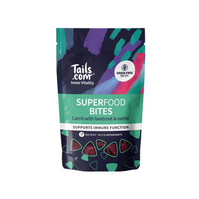 Tails Inner Vitality Dog Superfood Bites Lamb 80g Bag