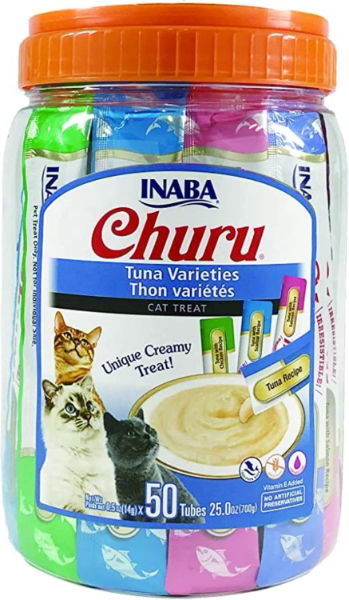 Churu Tuna Varieties Cat Treats 50x14g Tub