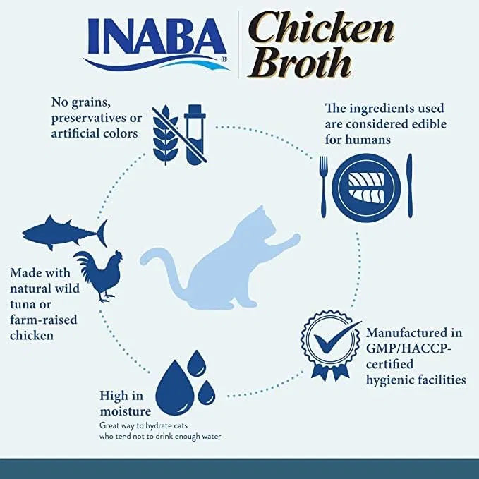 CIAO Broth Chicken with Scallop Recipe Cat Wet Pouches 40gx12