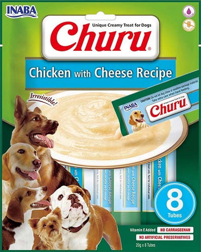 Churu Chicken with Cheese Recipe Dog Treats 8x20g