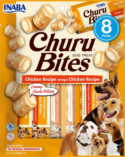 Churu Bites Wraps Chicken Recipe Dog Treats 8x12g