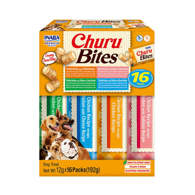 Churu Bites Variety 16 Pack Bites Variety Dog Treats 16x12g