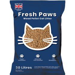 Fresh Paws Wood Cat Litter 30ltr - Ormskirk Pets