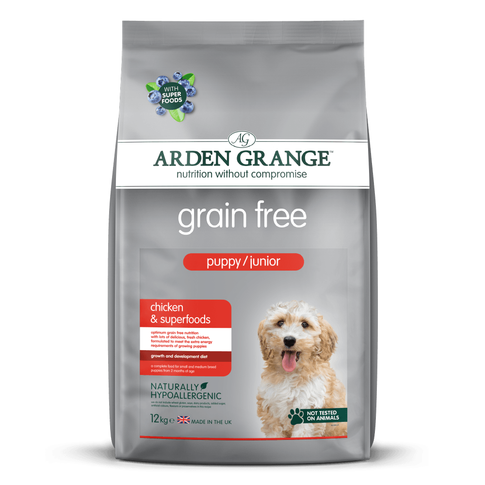 Arden Grange Dog Puppy Junior Grain Free Chicken superfoods 12kg - Ormskirk Pets