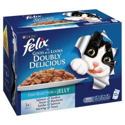 Felix As Good As It Looks Doubly Delicious Fish Multipack 100g - Ormskirk Pets