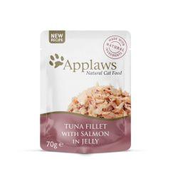 Applaws Cat Pouch Tuna Fillet With Salmon In Jelly 70G x 16 - Ormskirk Pets