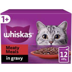 Whiskas 1+ Meaty Meals Adult Wet Cat Food Pouches In Gravy 12Pk 85G - Ormskirk Pets