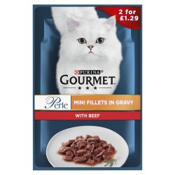 Gourmet Perle Mini Fillets In Gravy Beef 26x85g