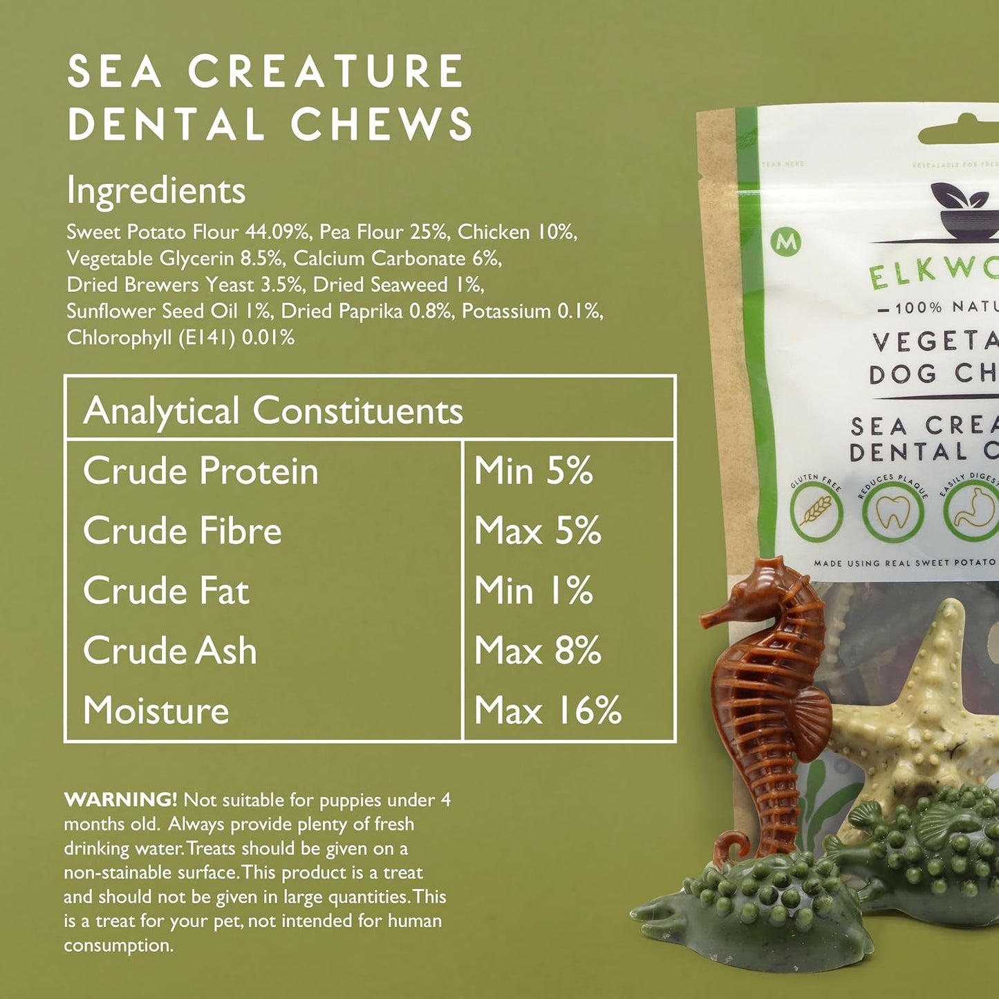 Elkwood 100% Natural Vegetable Sea Creatures + Seaweed One Piece