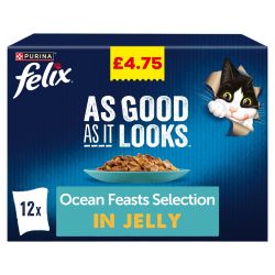 Felix Pouches As Good As It Looks Ocean Feasts Selection In Jelly 12x85g
