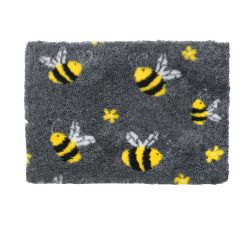 Vetbed Non Slip Charcoal & Yellow Bee