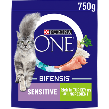 Purina One Sensitive Adult Dry Cat Food Turkey 750G - Ormskirk Pets
