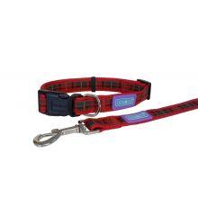 Hemm & Boo Tartan Collar Red - Ormskirk Pets