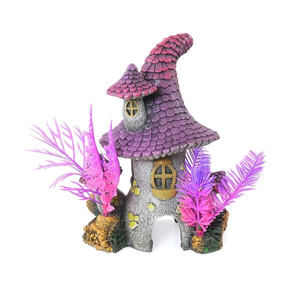 Rosewood Purple Roof Pixie House Ornament - Ormskirk Pets