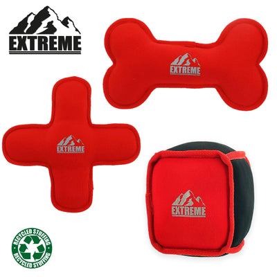 Ancol Extreme Floating Mix Pack Red & Black (3 Toys) - Ormskirk Pets