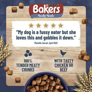 Bakers Meaty Meals Adult Dog Food Beef 1KG - Ormskirk Pets
