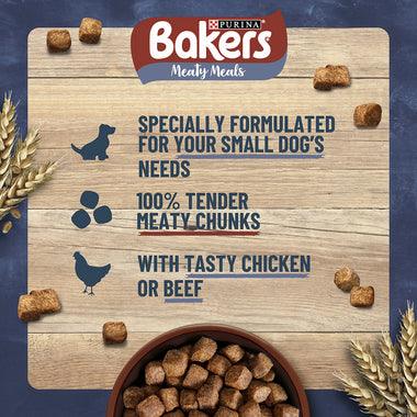 Bakers Meaty Meals Small Dog Beef 1kg - Ormskirk Pets