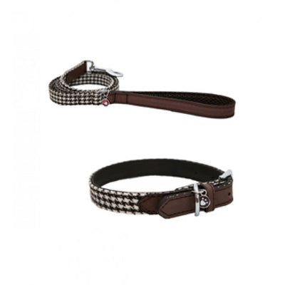 Wag 'n' Walk Fashion Collars Brown Houndstooth