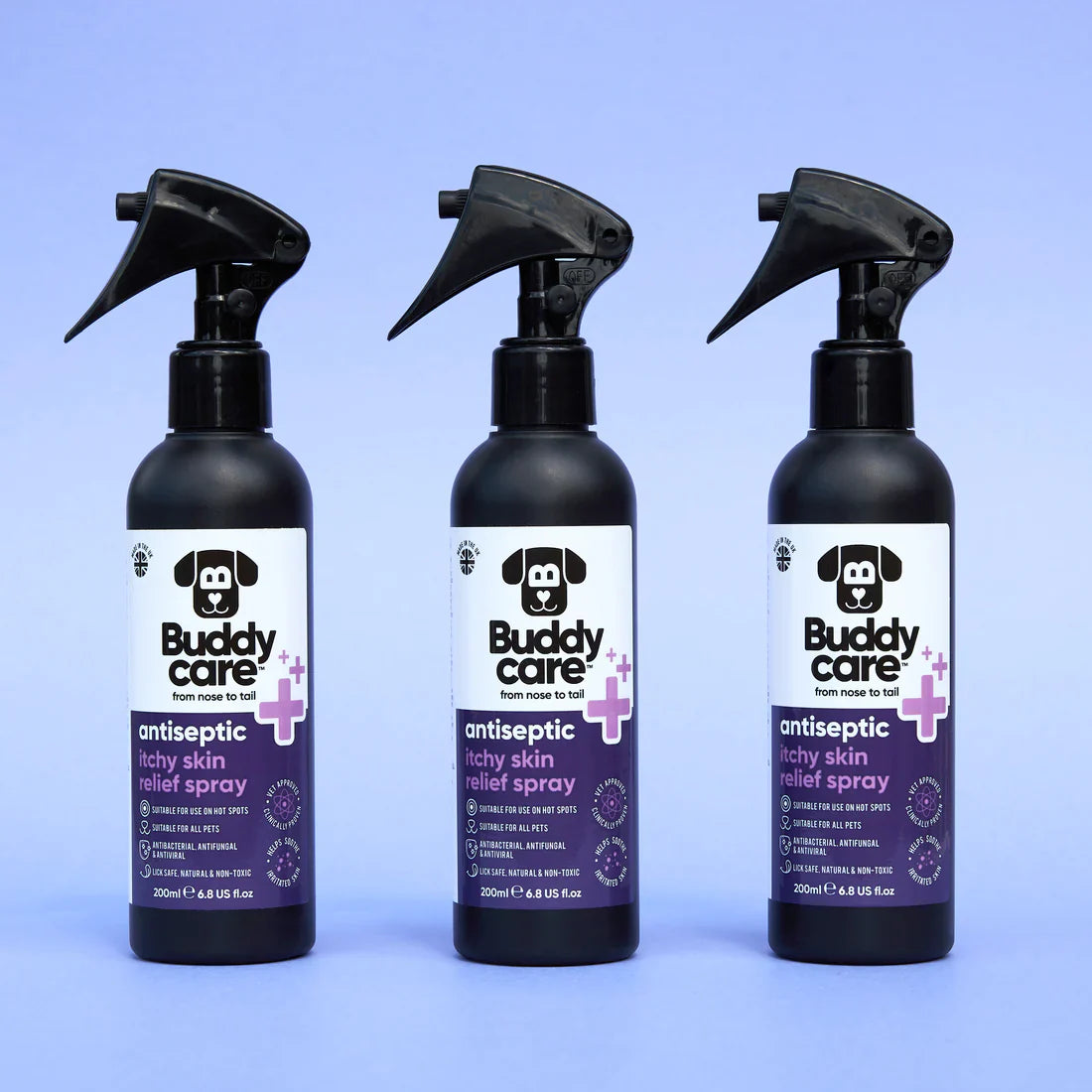 Buddycare Pet Antiseptic Itchy Skin & Hot Spot Relief Spray 200ml
