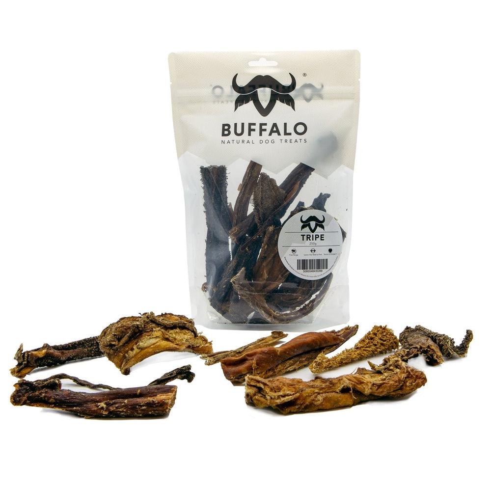 Buffalo Natural Dog Treats Tripe 250g Bag - Ormskirk Pets