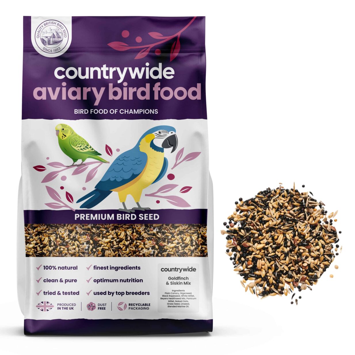 Countrywide Goldfinches & Siskins Mix 20kg