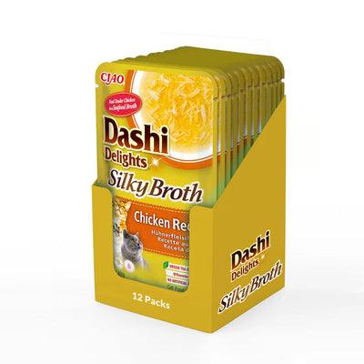 Dashi Delights Silky Broth Chicken Recipe Cat Wet Pouches 40gx12