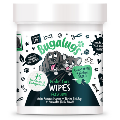 BUGALUGS DENTAL CARE WIPES FRESH MINT 75'S