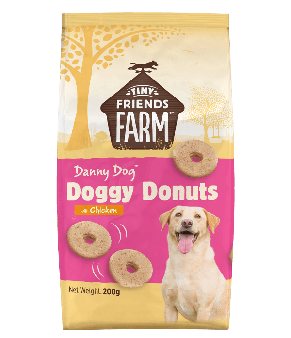 Tiny Friends Farm Danny Dog Doggy Donuts Chicken, 200g - Ormskirk Pets