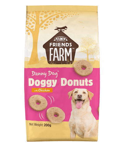 Tiny Friends Farm Danny Dog Doggy Donuts Chicken, 200g - Ormskirk Pets