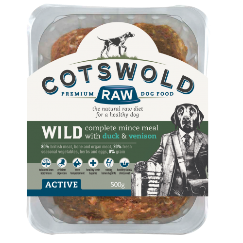 Cotswold Raw Wild Mince Venison & Duck 500G