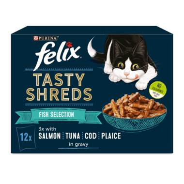 Felix Tasty Shreds Ocean Selection 12X80G - Ormskirk Pets
