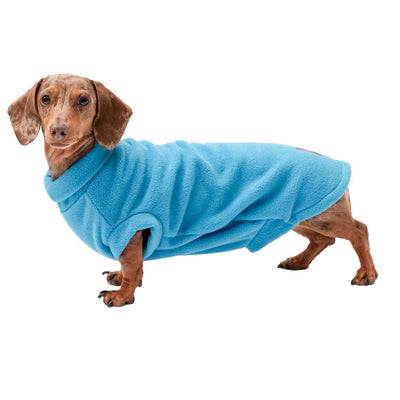 FIREFOOT FLEECE DACHSHUND JUMPER BLUE - Ormskirk Pets
