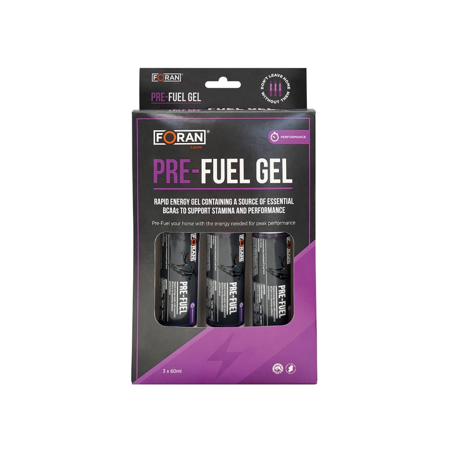 FORAN EQUINE PRE-FUEL GEL 60 ML X 3 PACK - Ormskirk Pets