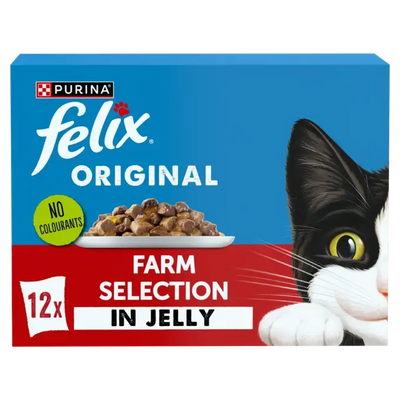 Felix Mixed Farm Selection in Jelly 12x85g